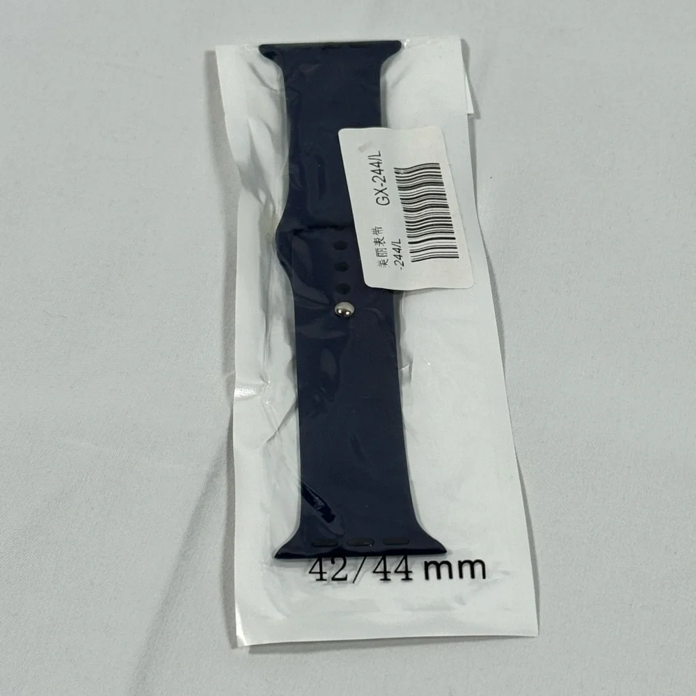 42/44mm Navy‎ Blue Silicone Smart Watch Band